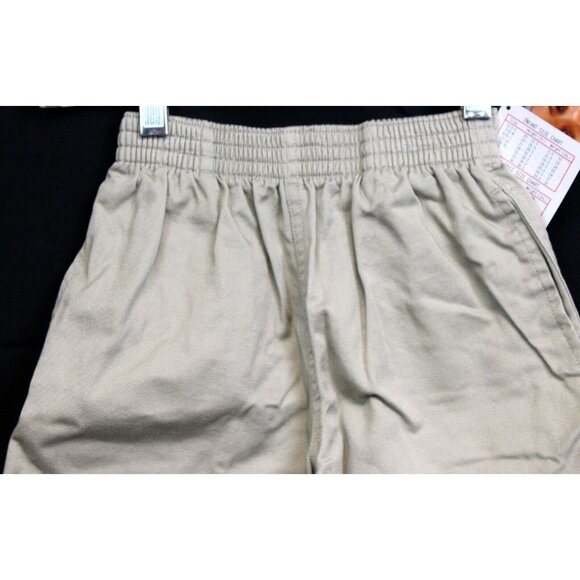NEW VTG Y2K OshKosh Khaki Shorts Boys sz 6 Pockets Classic Elastic Pull on - Picture 2 of 7